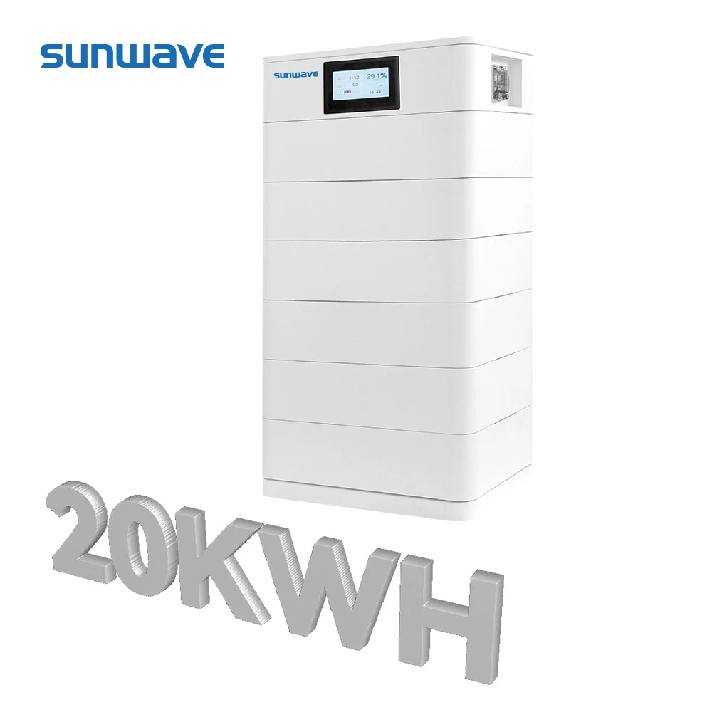 Sunwave Stackable Residential Battery Grade-A REPT Cell Energy Storage System 51.2V 153.6V 206AH 30kWh Lifepo4 Home Battery