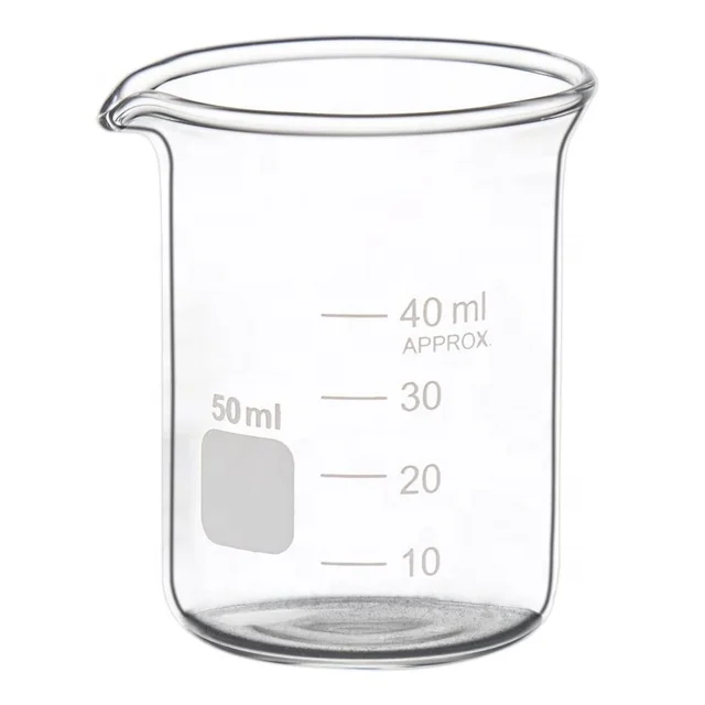 Shanghai Heavy Duty 10ml 250mL 1000ml Glass Beaker Double Scale