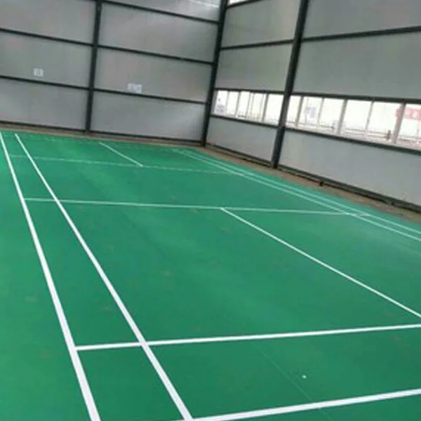 JIANER simple color pvc material badminton court mat  Badminton Court Flooring badminton court sport pvc flooring