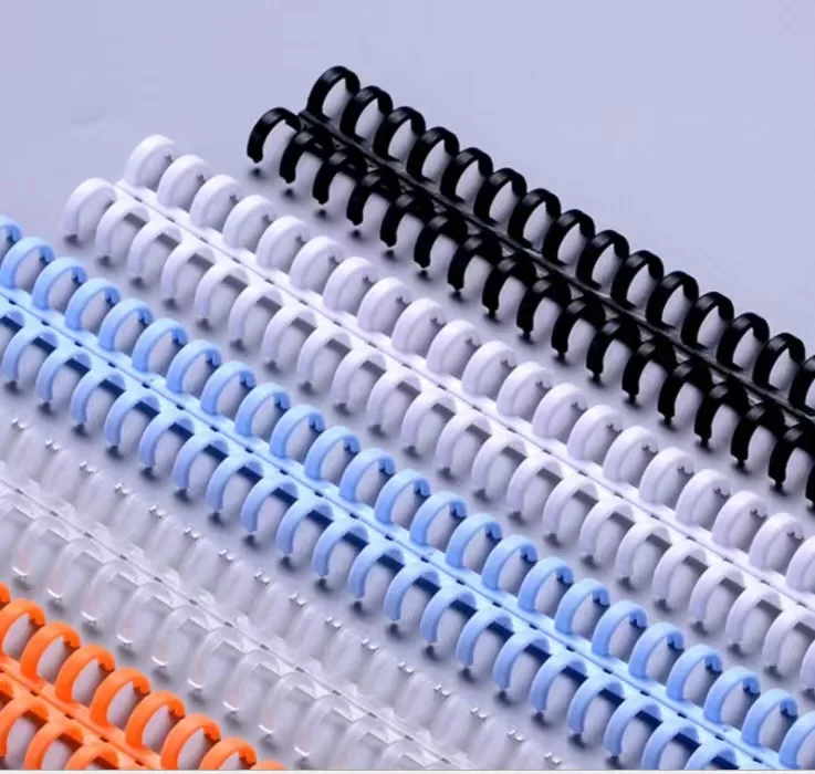 Plastic Snap Binding Ring Strips for Loose Leaf Book Folder