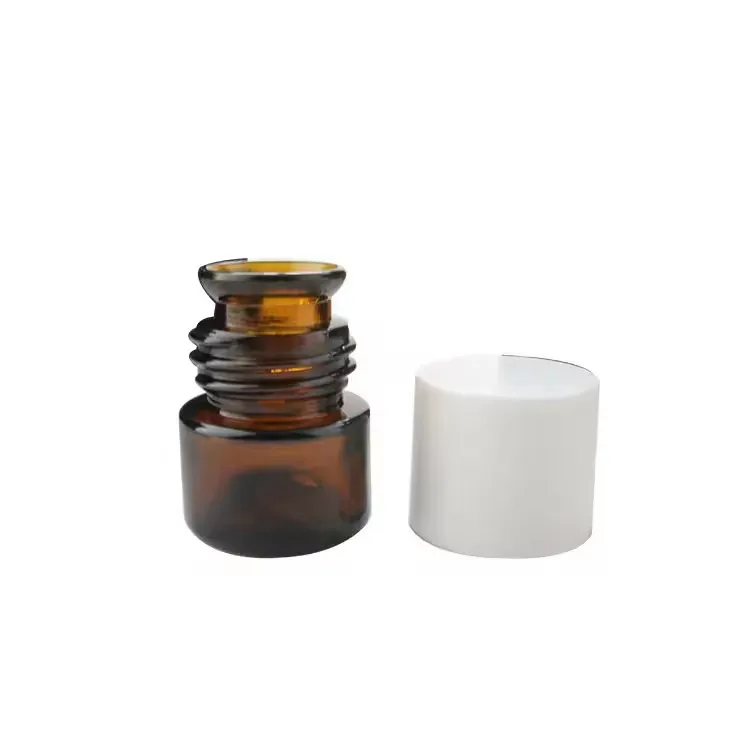 15-125ml custom fragrance bottles ampoule essential oil bottle glass bottles bell mouth for lab testing syrup liquid