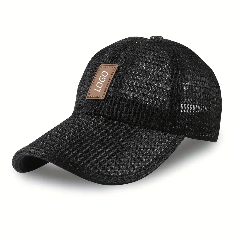 Ventilation Holes Cap Breathable Mesh Baseball Cap For Men And Women - Perfect For Outdoor Sports And Running DOM102