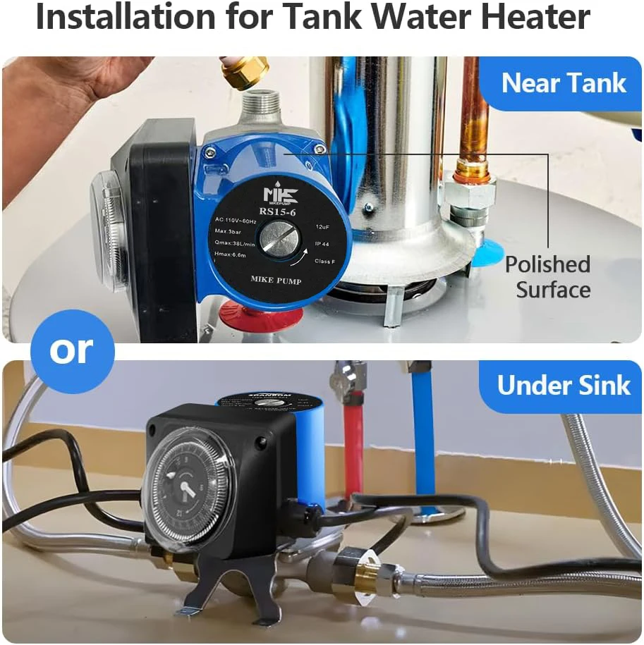 RS15-6 110v Electric Water Booster Timer Circulating Pump For Circulation of Hot Domestic Water
