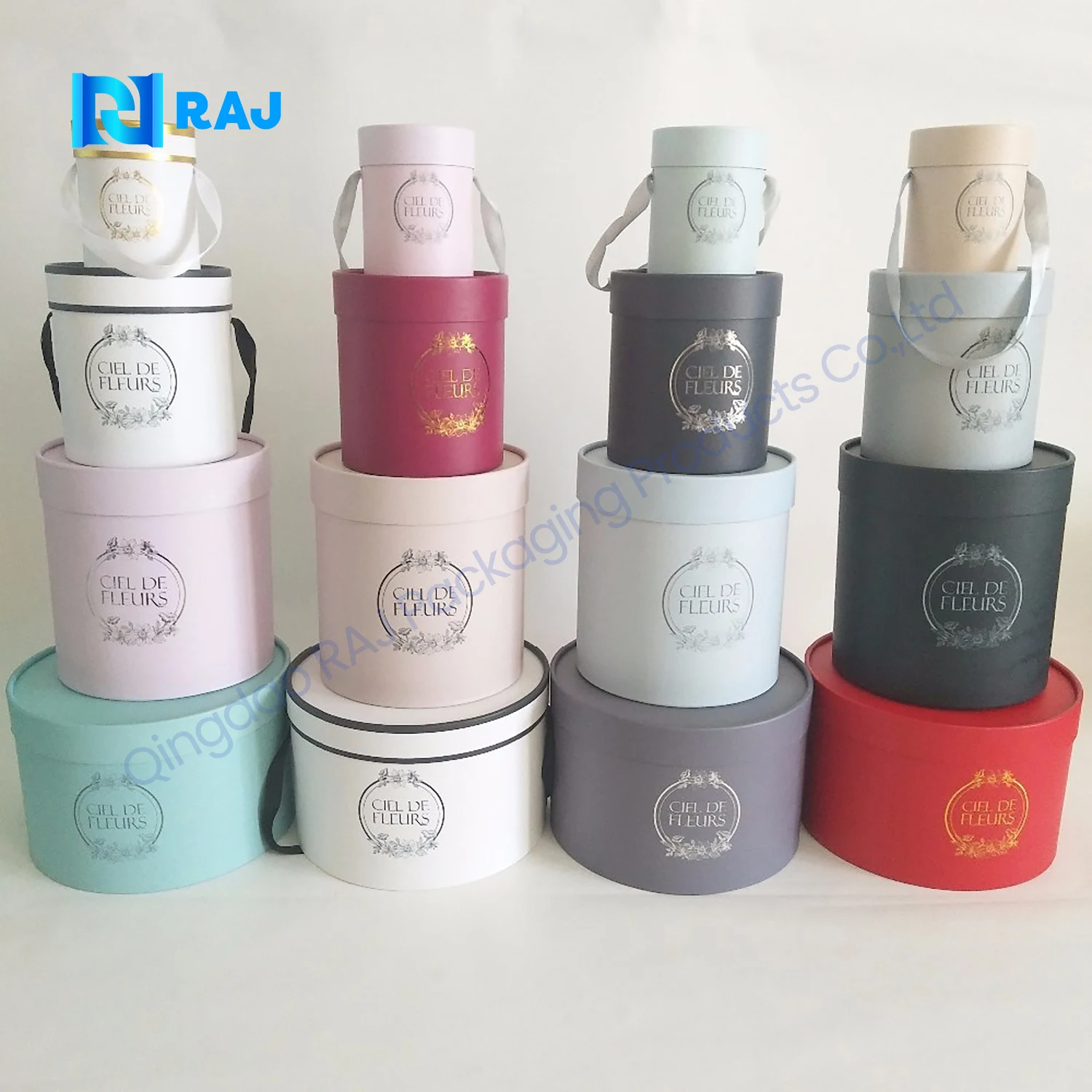 Exquisite Custom Cylinder Cube Cute Packaging Box Paper Tube Printed Cardboard Round Hardboard Packaging Round Box For Gift Pack