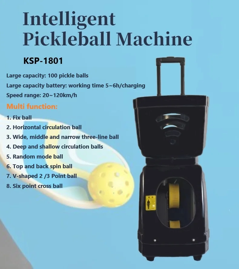 Hot Sales Automatic Electronics Serving Throwing Pickleball Machine For Training Practice With Remote Control