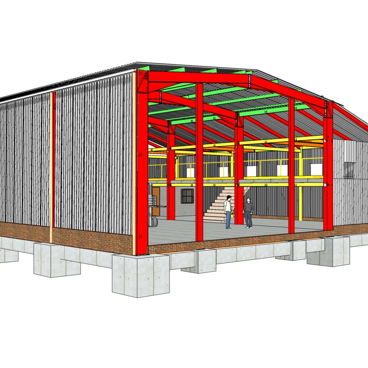 Agriculture Storage Hangar Gain Frame Steel Structure Warehouse