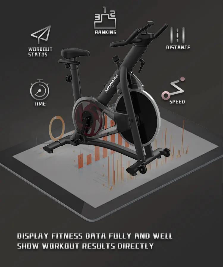 Magene Indoor Exercise Bike G611 Magnetic Smart Spinning Bike Compatible To ZWIFT  And Support Online Competition