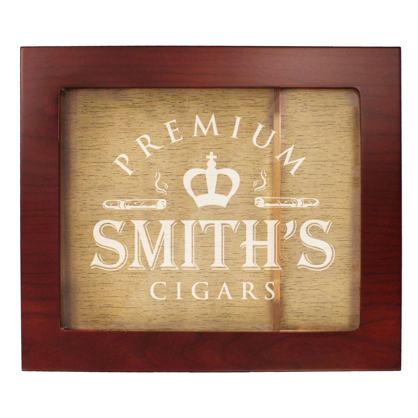 Factory Wholesale Hygrometer Humidifier Window Cedar Humidor Handmade Luxury Storage Personalized Wooden Cigarette Box