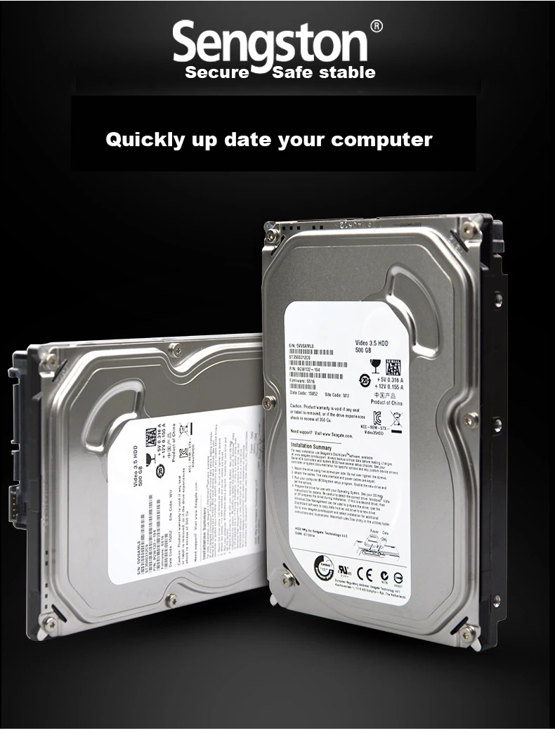 sengston original SAS SATA hard disk 500G HDD 3.5-inch for desktop