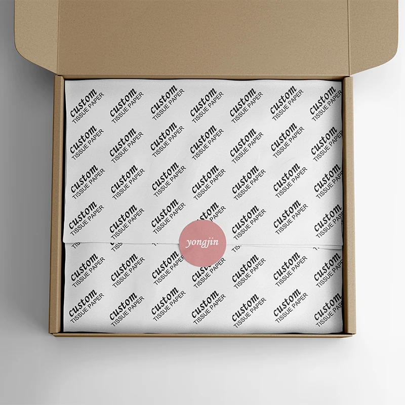 Custom Logo Printed Wrapping Tissue Paper For  Gift Box Packaging