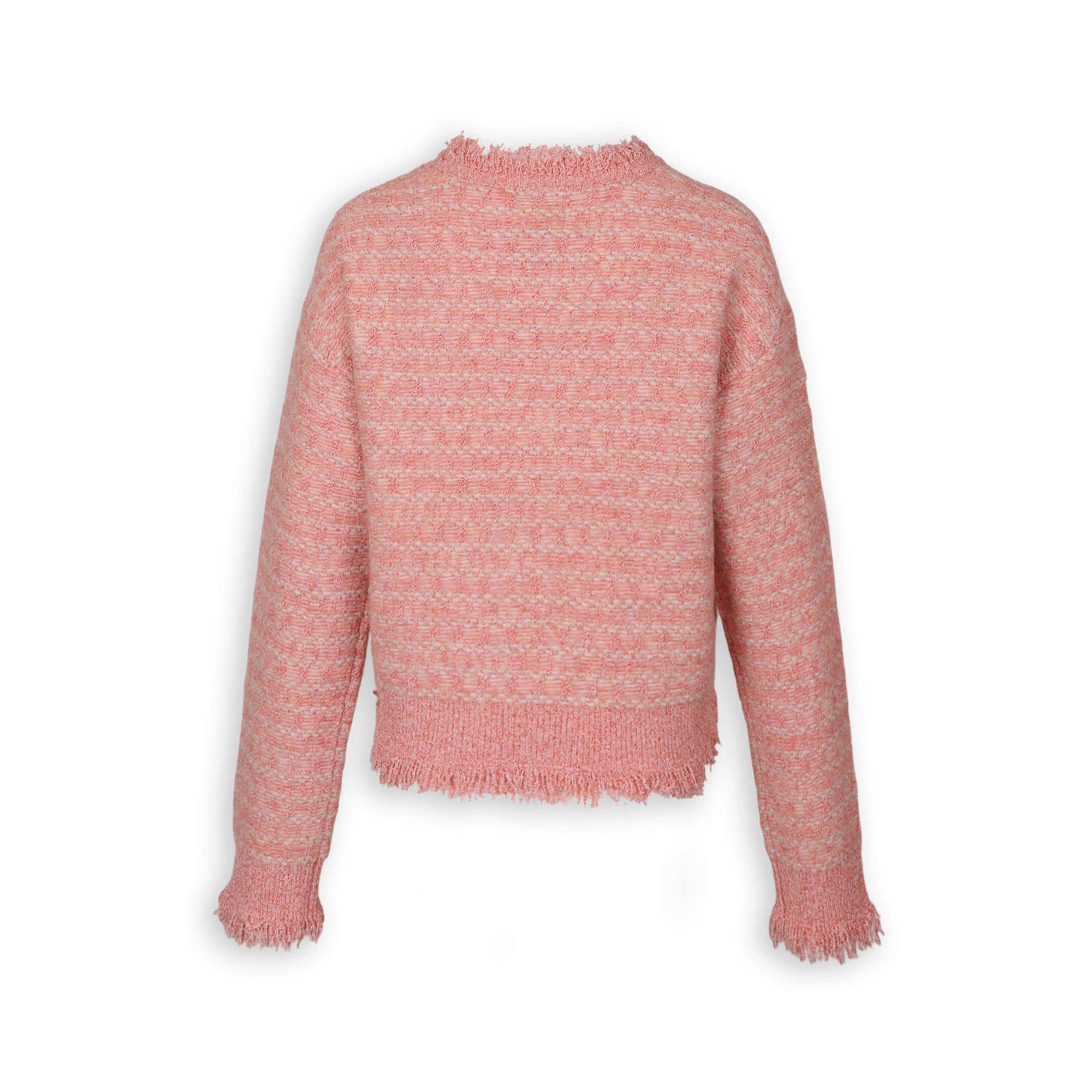 High End Special Design Tassel Long Sleeve Knit Pullover Sweater For Women