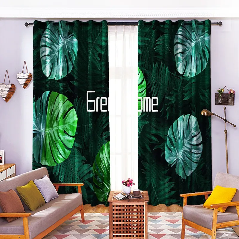 Занавески для гостиной, городской свет, 3d фотопечать, светонепроницаемые шторы