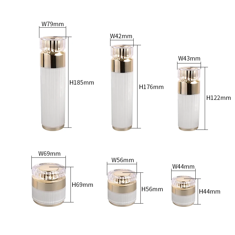 luxury 10g 15g 30g 50g Acrylic small face cream empty cosmetic containers plastic cosmetic packaging Cream Jar