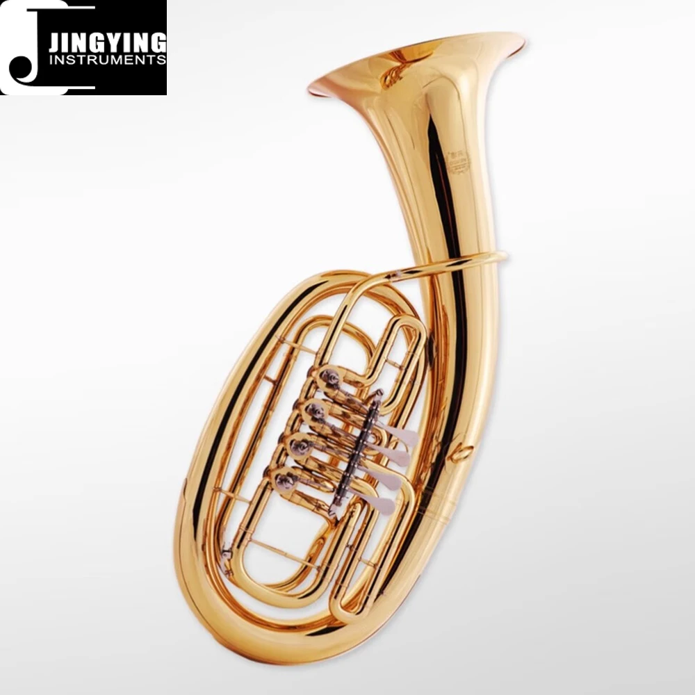 2023 Jingying Music Brass Wind,Instrument Special Brass Body Nickel White Copper Piston Flat Key Euphonium