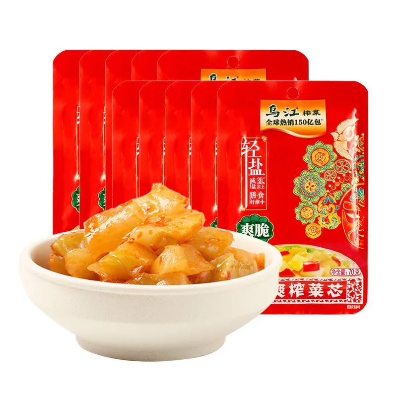 Wujiang Fuling Pickle with Fresh Taste Mustard Tuber Packaged in Bag