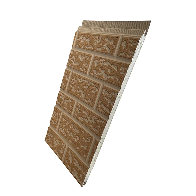 Factory Supply  Aluminum Zinc Coated Composite Panel Outer Decorative PU Foam Lightweight External Wall Cladding