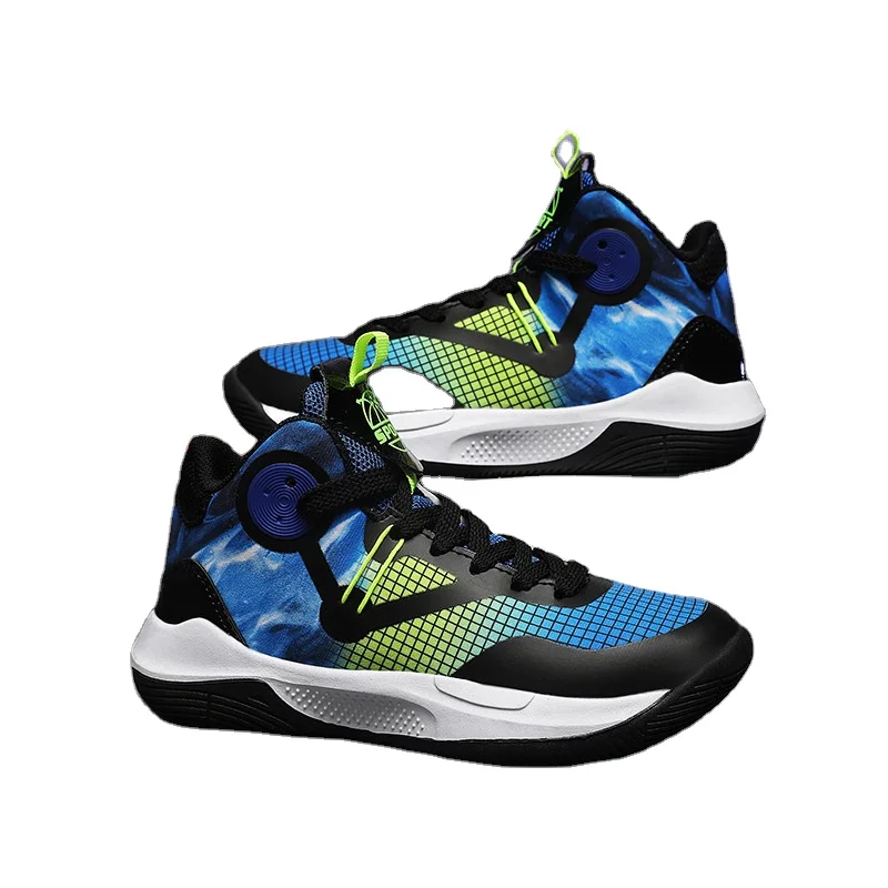 Новинка осенне-зимняя спортивная обувь для мальчиков Удобная дышащая Спортивная обувь для баскетбола и бега для студентов