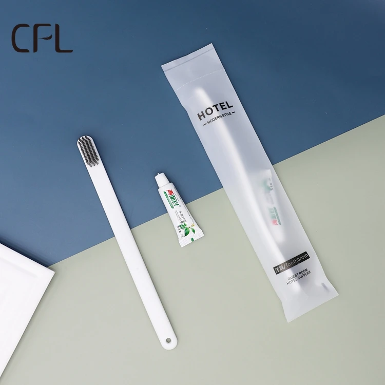 China OEM supplier professional one-stop customization hotel product cheap toothbrush toothpaste for hotel