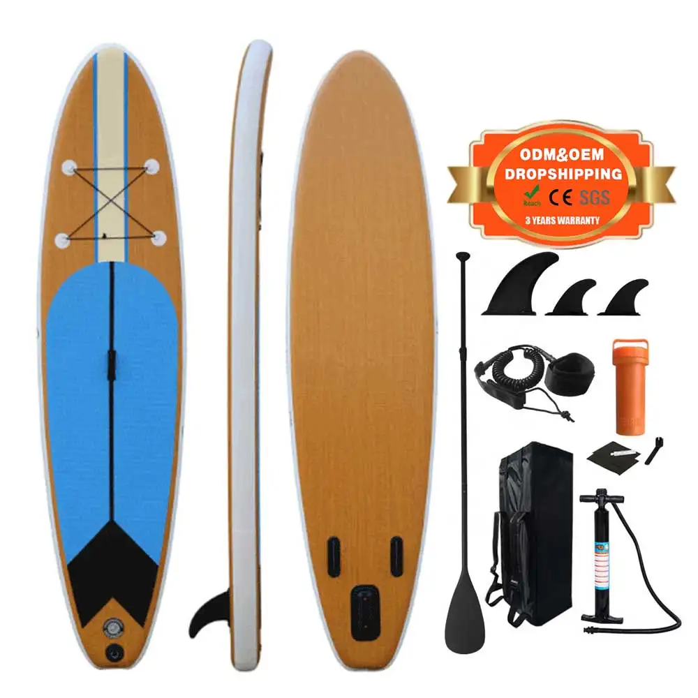 wholesale popular Design sup inflatable paddle board standup surfboard water play board