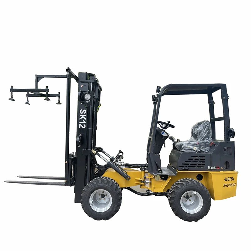 Articulated Small Rough Terrain Forklift Beekeeping Farm 4WD Forklift