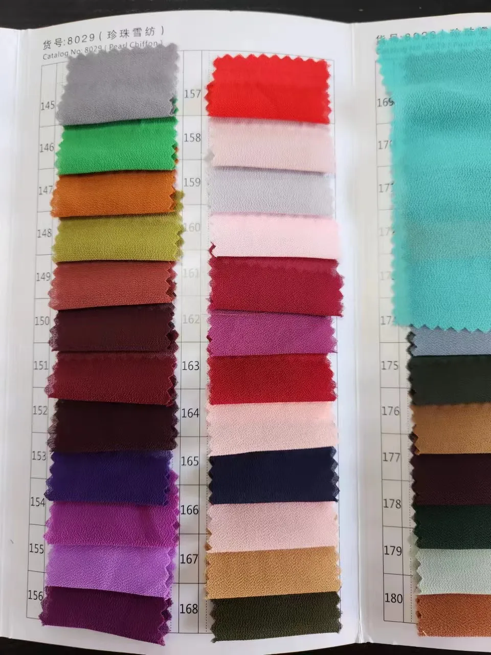 polyester crepe Korea chiffon fabric for garment