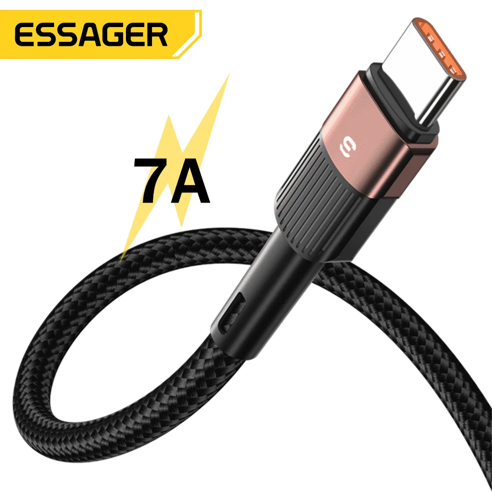 Essager 2022 Star 1/2/3M 7A 100W Super-Fast Charging USB Cable Android Data Type-C Cable For Huawei Xiaomi