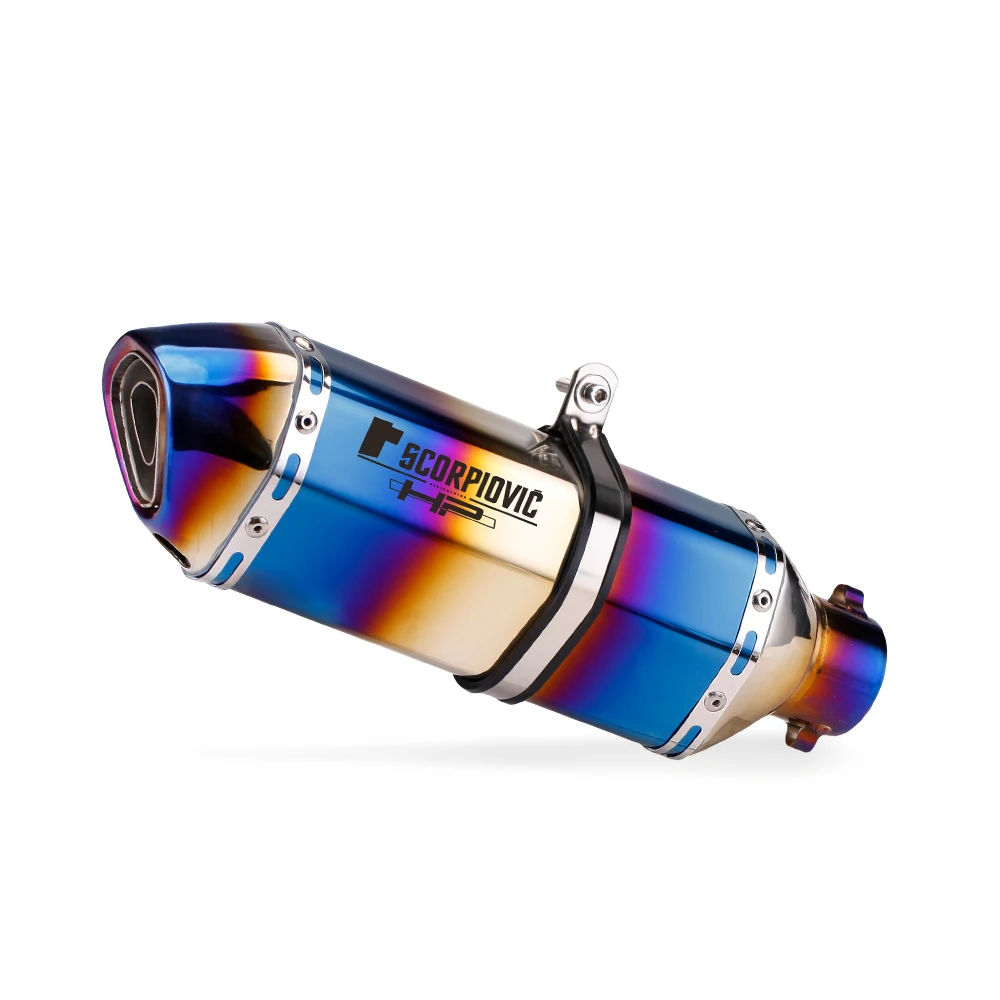 Motorcycle Exhaust Muffler Ak Exhaust Muffler Pipe 370MM