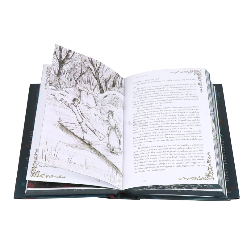 Book manufacturer custom print quality special edition book books with sprayed edge for authors publishers
