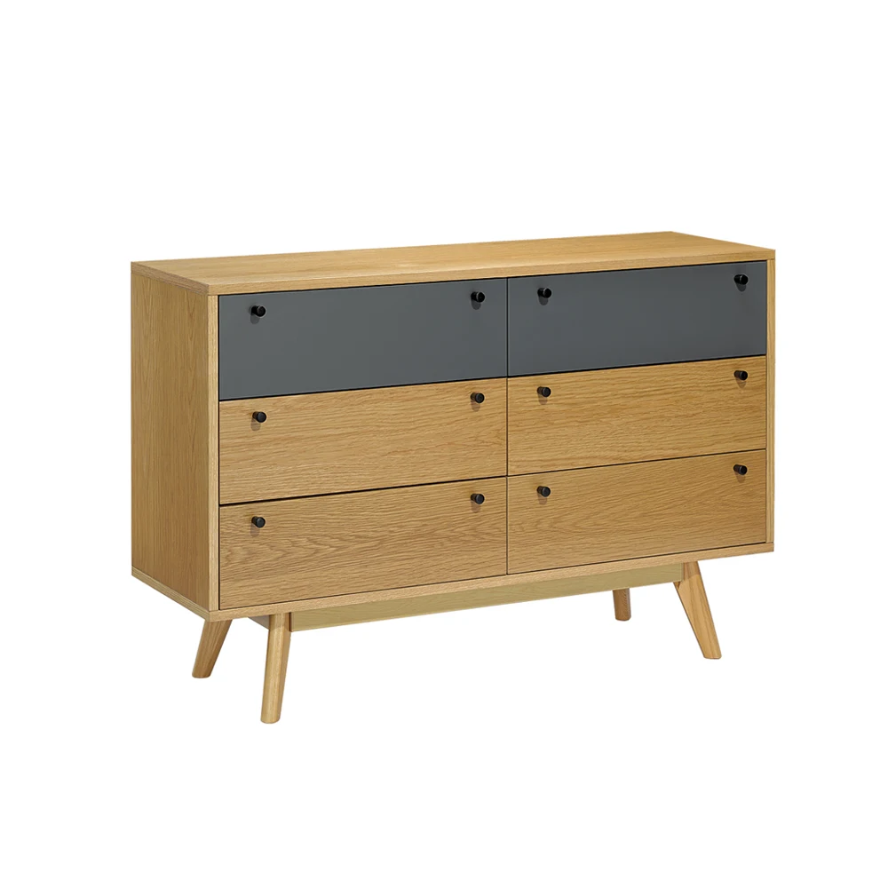 With Oak Veneer Bathroom Cabinet Design Sideboard Wooden New Wood  Hot Sale Cabinet