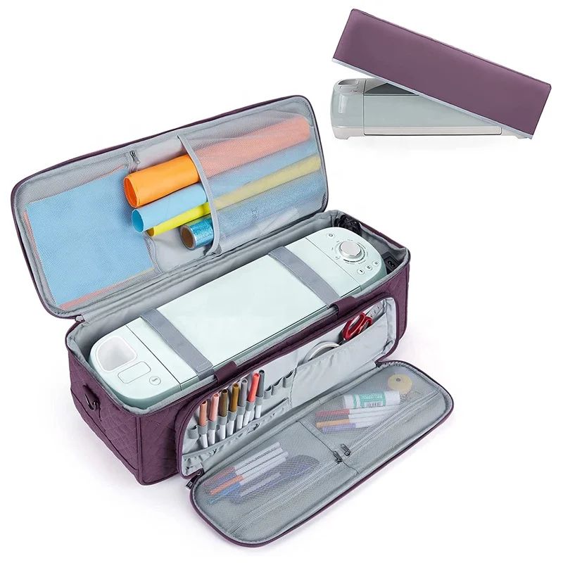Mergeboon Customized double layer  cricut maker 3 explore carrying case bag