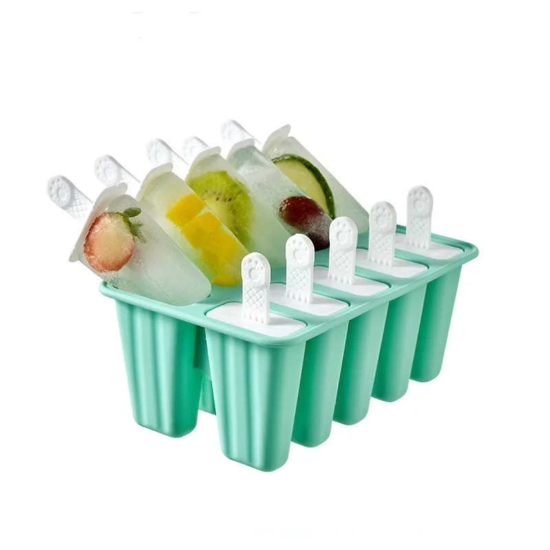 BPA Free ice mold silicone Stick Maker Tray Dry Popsicle ice cream molds with sticks silicone ice cube tray