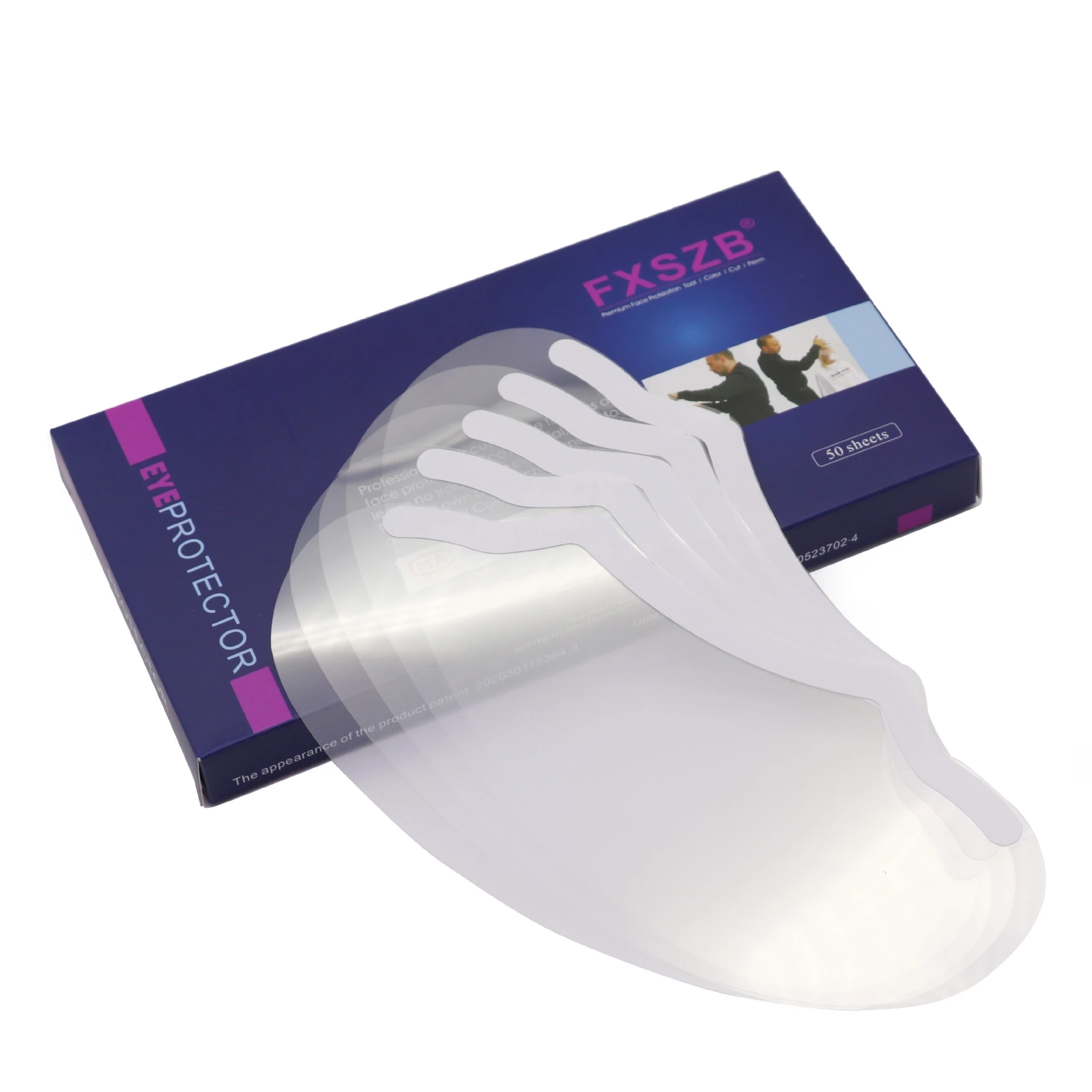 50 шт. волосы режущие инструменты Эко-дружественных одноразовые прозрачная маска для лица Парикмахерская глаз протектор лак волос Макияж Душ Уход за кожей щит