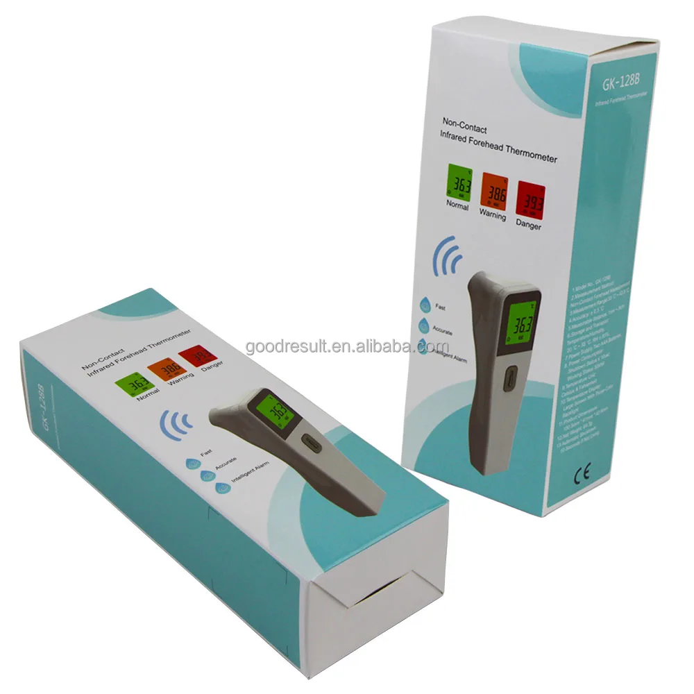 
 Пользовательские Смарт термометр лоб пистолет коробка упаковка бумаги медицинский Двойной лазерный инфракрасный термометр бумажная коробка  