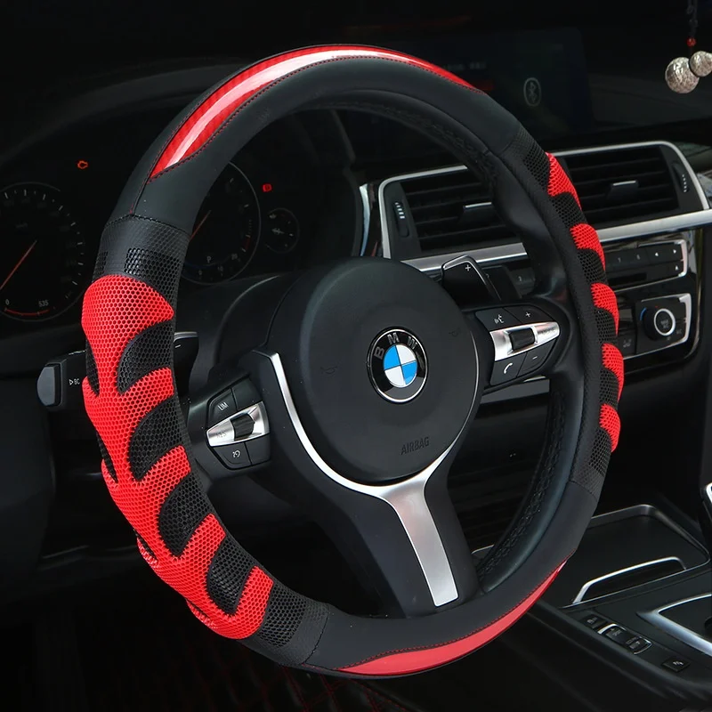 3D honeycomb type Universal Leather Car Steering Wheel Cover
