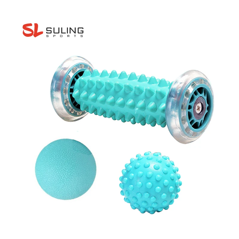 High Quality Plantar Fascia Ball Set for Foot Muscle Relaxation Spiky Massage Roller for Body Leg Arm Waist Use