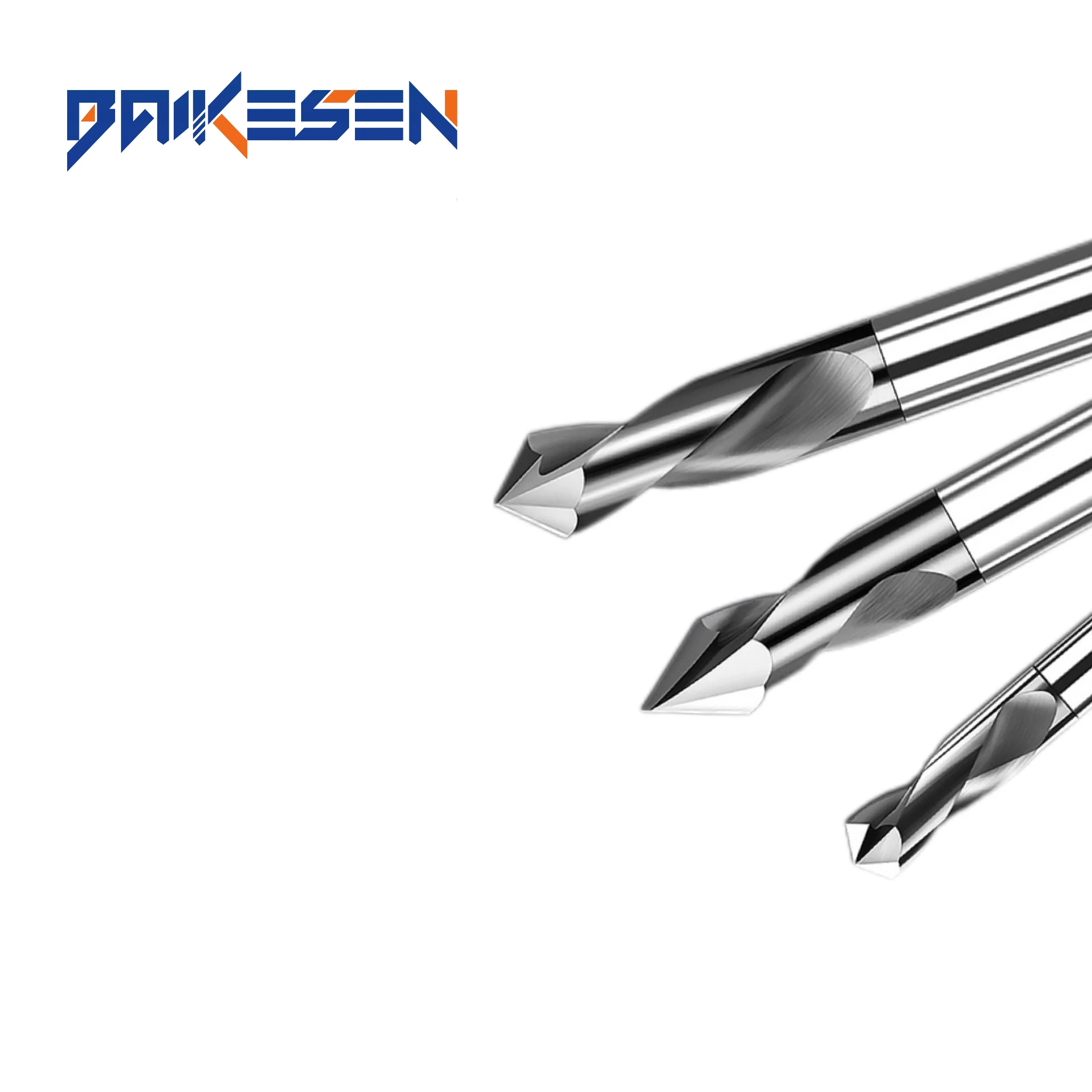 BKS Integral Carbide Milling Cutter 4 flute, 2 flute 60degree, 90degree, 120degree chamfering milling cutter fixed point drills