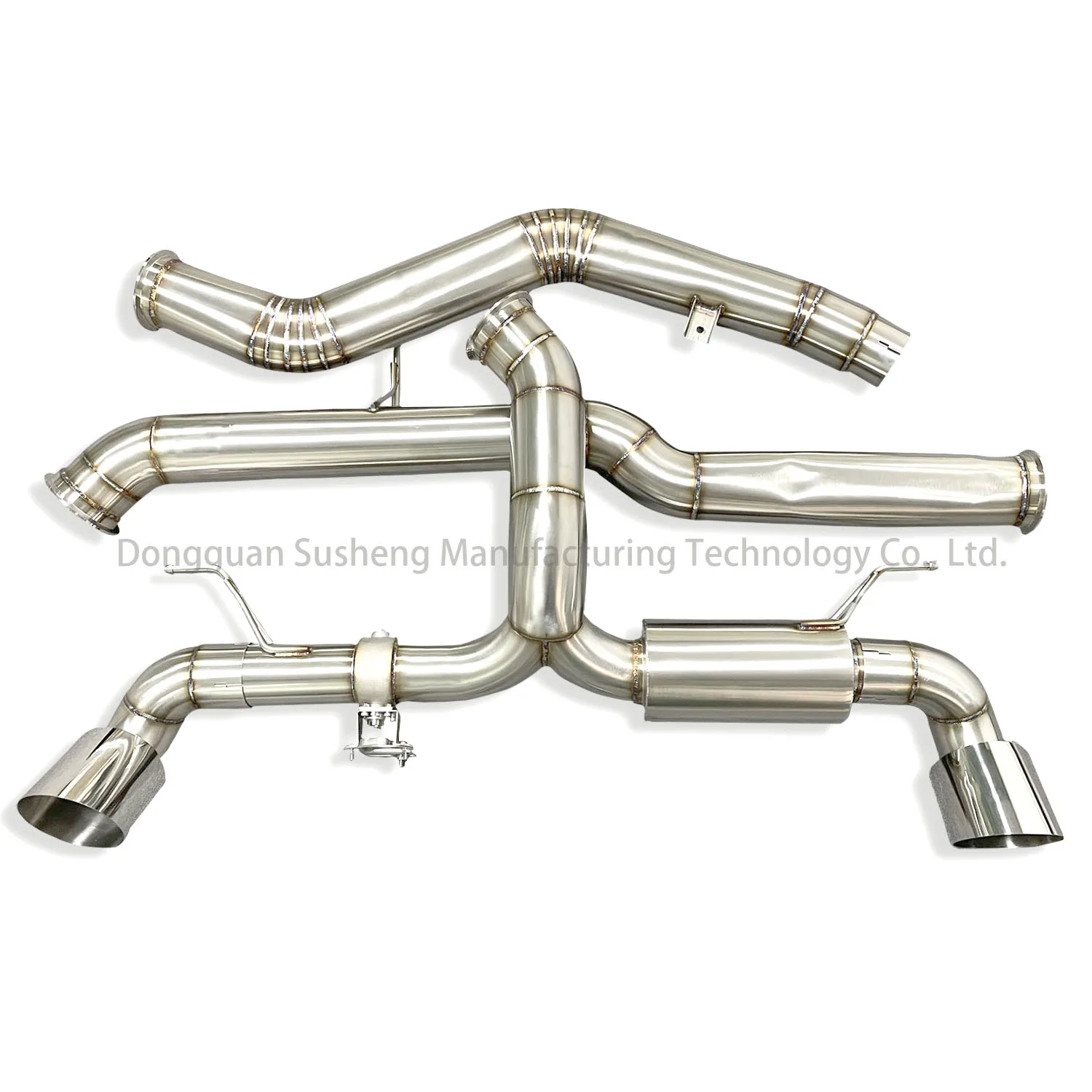 304 Stainless steel 89mm Y PIPE exhaust Down Pipe muffler catback for Toyota Supra A90 / A91