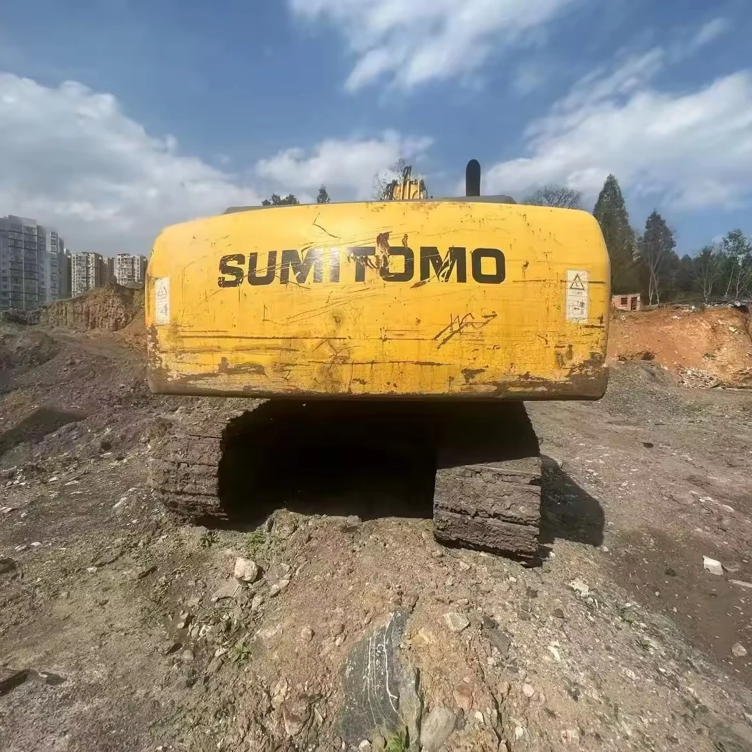 Экскаватор SUMITOMO SH210-5 среднего размера полная процедура используемый экскаватор для продажи