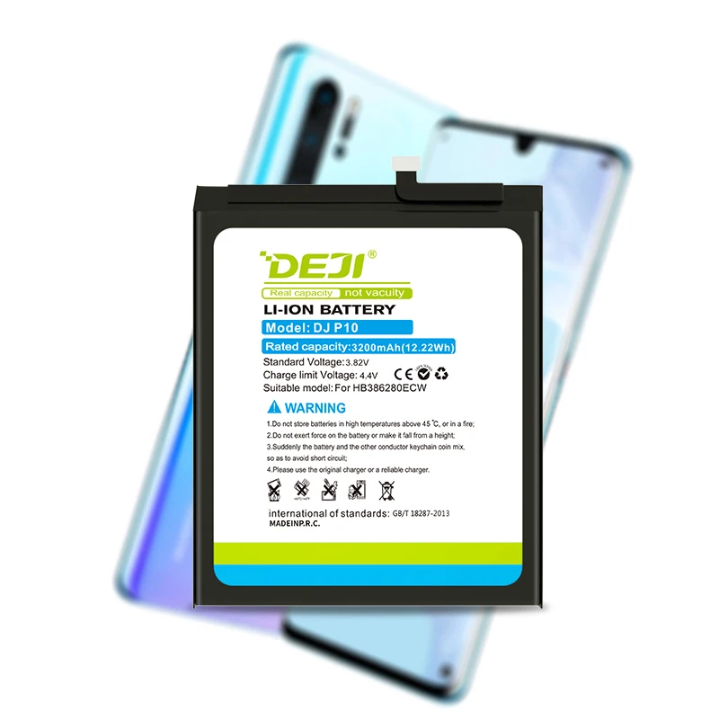 DEJI cell phone battery for huawei hb386280ecw p10 HONOR 9 smartphone