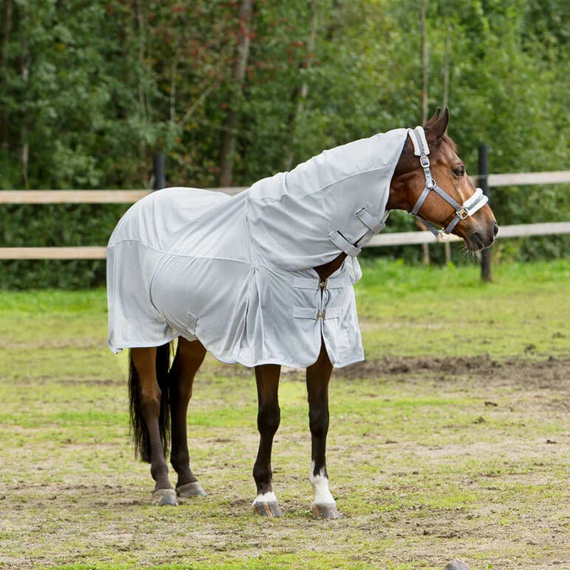 Wholesale Equine Summer Combo Fly Rugs Equestrian Horse Fly Sheet Horse Riding Turnout Mesh Cooler Custom Horse Rug