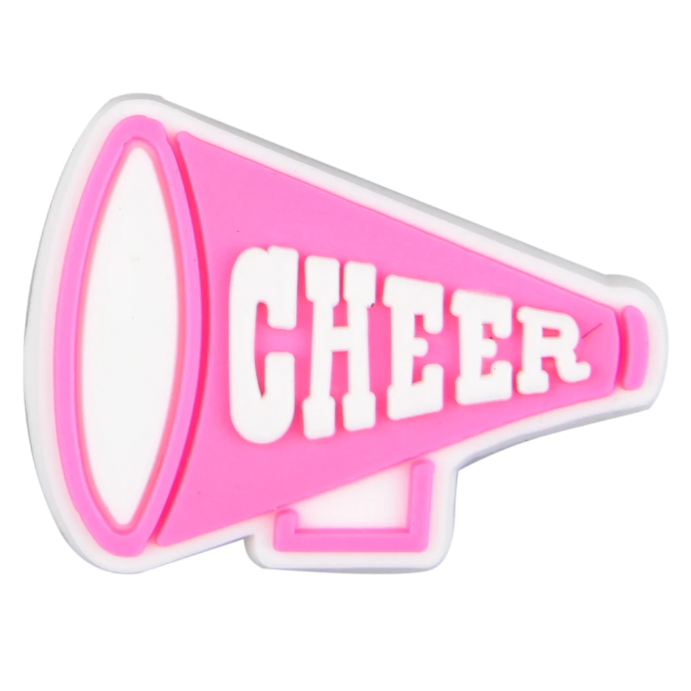 wholesale rubber shoe charms cheering squad charms custom pvc charms for decoration