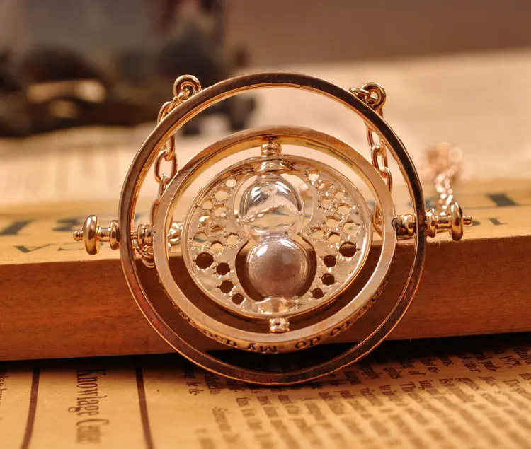 Hermione Cosplay Jewelry Hourglass Time Turner Pendant Necklace