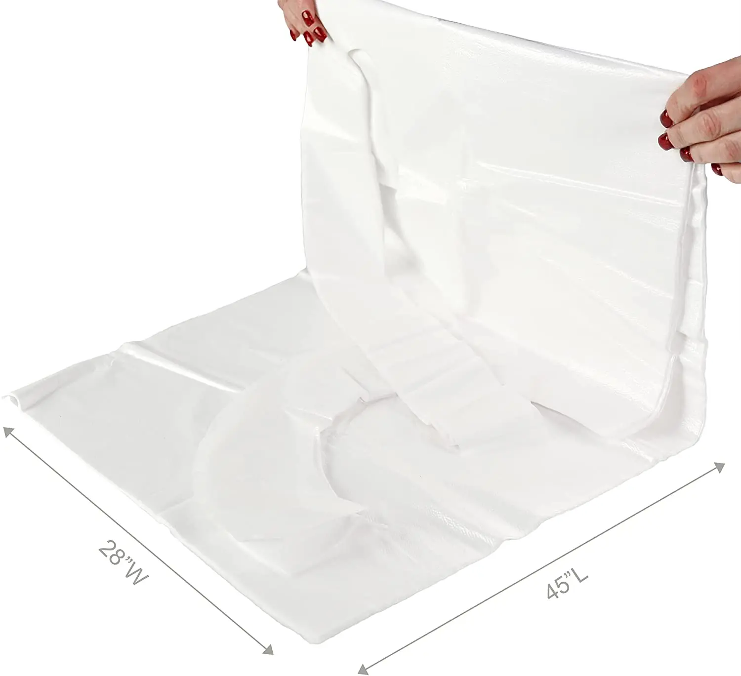 Waterproof PE White Plastic Disposable Aprons Full Body Plastic Apron For Food Service