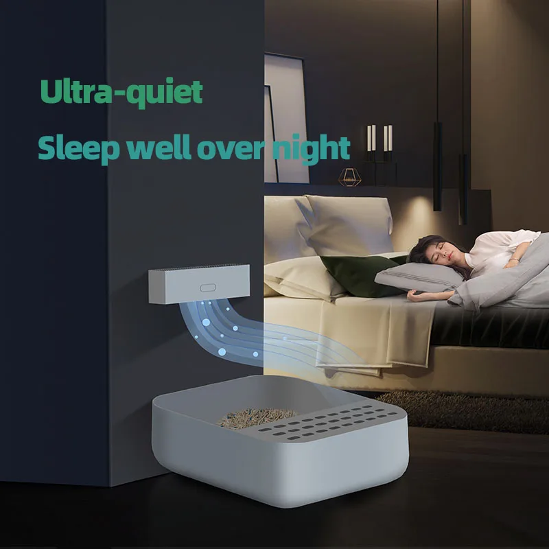 Lifetail Intelligent radar scanning cat litter deodorizer Portable Cat Litter Box Deodorant Device Electronic Eliminates Odors