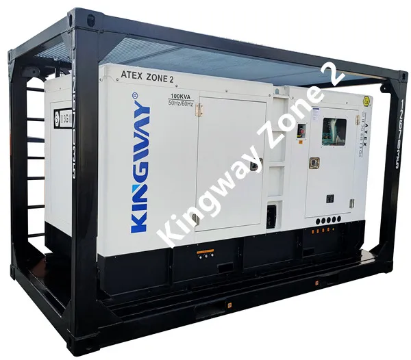Atex Zone 1 Zone 2 Explosion- Proof 150kva  diesel generator with DNV2.7-1 lifting frame with for oil & gas platforms