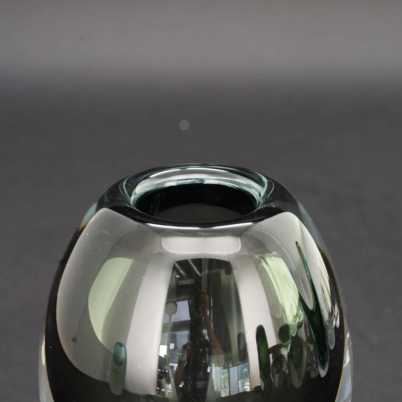 Wholesale Decorated Glassware Colored Glass Vase