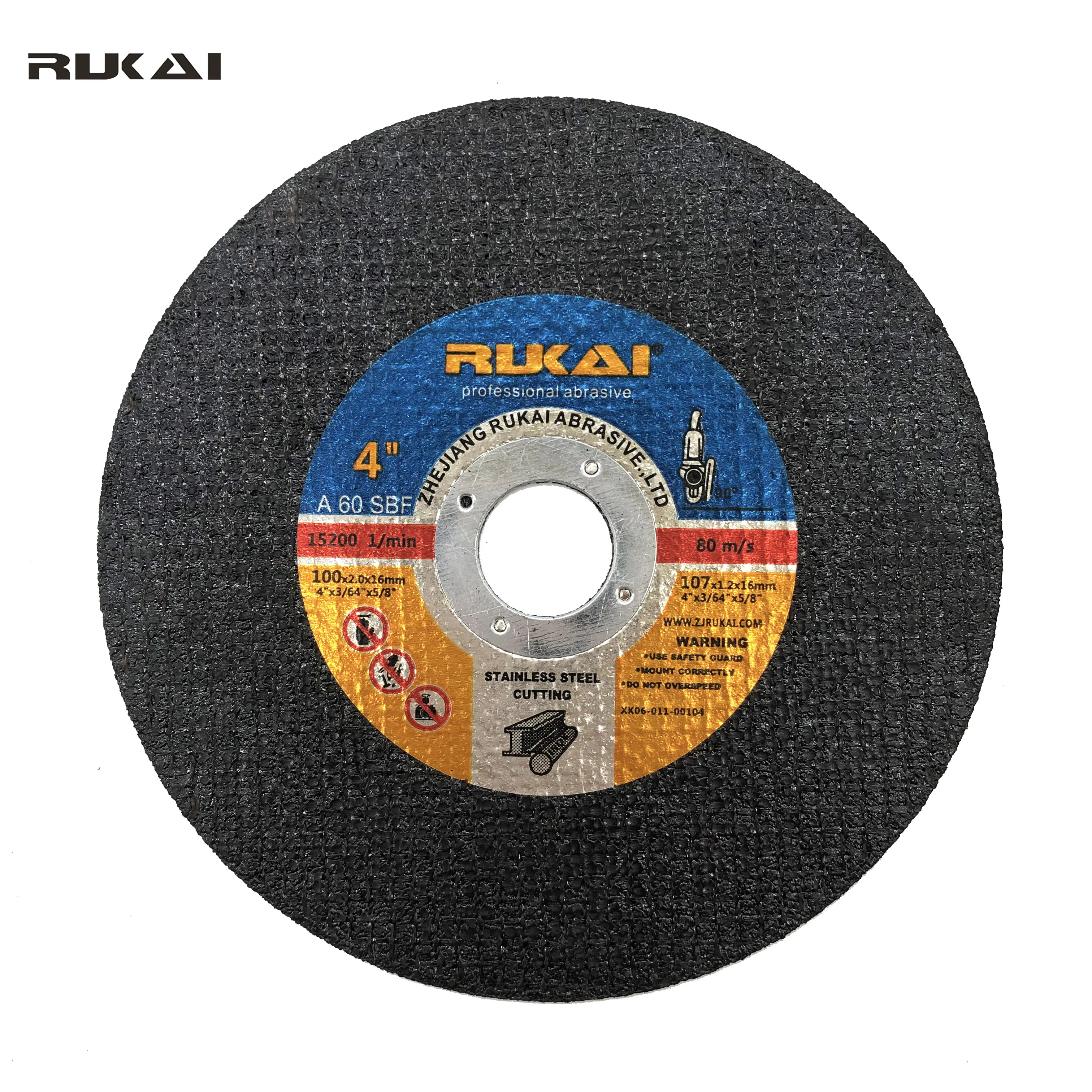 custom Metal diamond cutting disc steel 4 inch mini resin Rukai iron grinding wheel 107mm small cutting and grinding disc