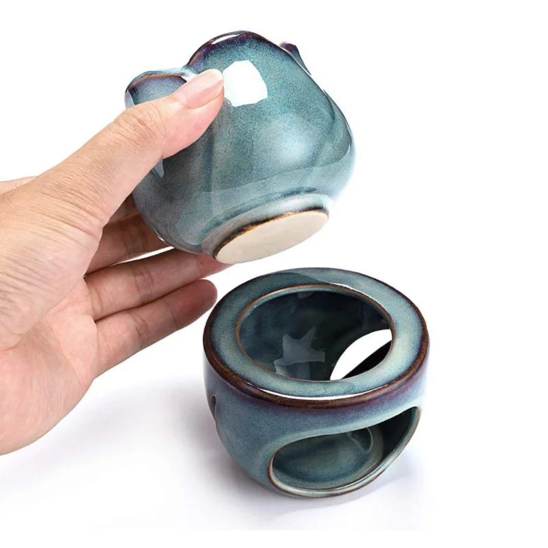 Wholesale Aroma Candle Tea Light Holder Melt Wax Warmer Tulip Ceramic Essential Oil Burners For Spa