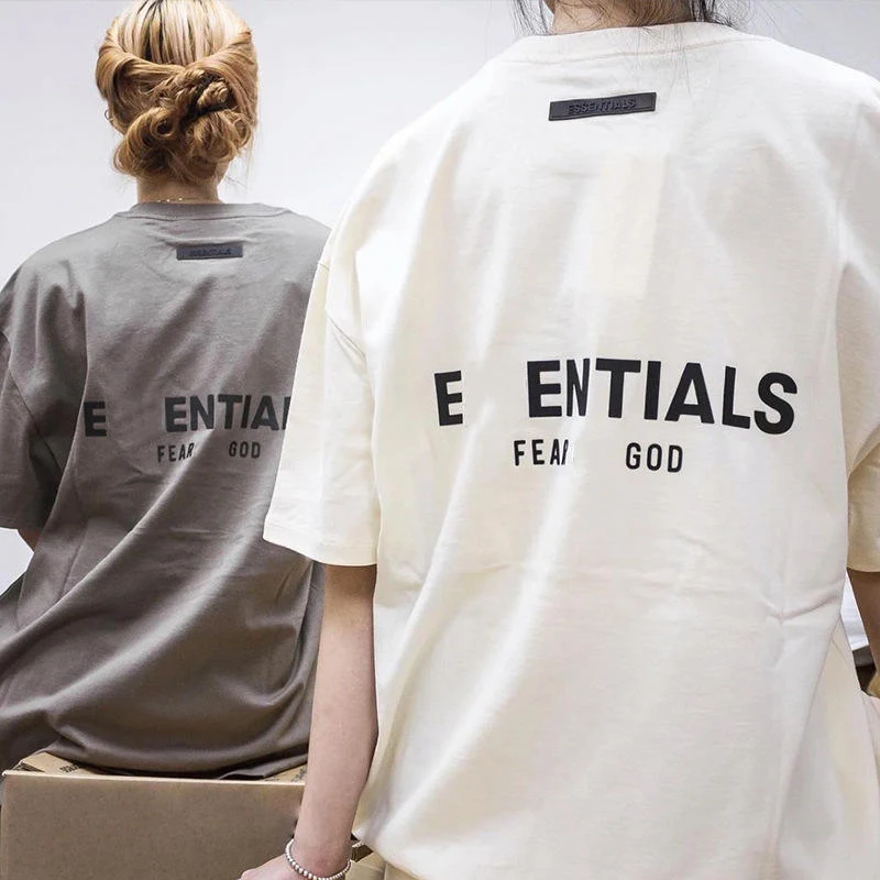 high quality heavy weight cotton custom printing logo  t shirt fear god clothing manufacturers t shirts