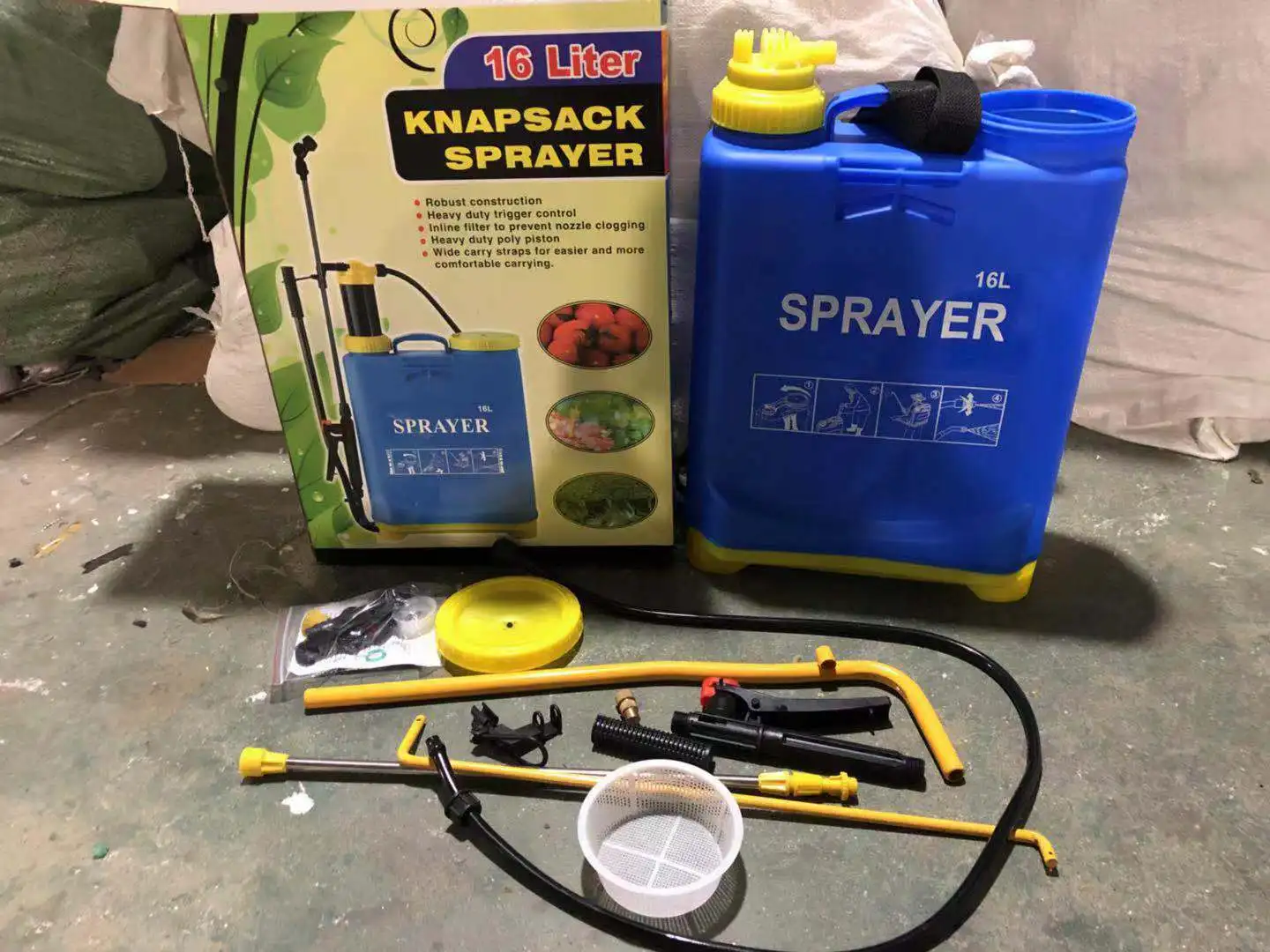 Hand 16I  knapsack sprayer/18L knapsacke agricultural sprayer /manual 20L farm sprayer